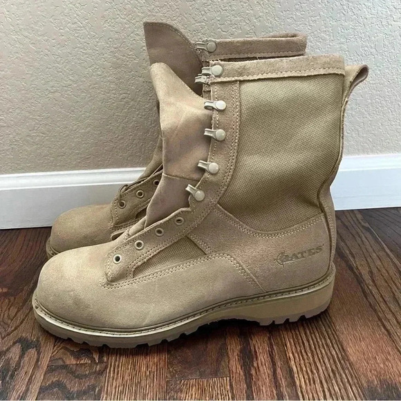 Bates Gore-Tex Military Combat Desert Tan Boots 03-D-0321 Men’s 11 R Leather - Picture 15 of 16